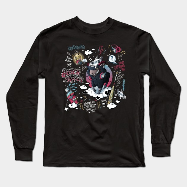 Black sheep pattern Long Sleeve T-Shirt by SPIRIMAL